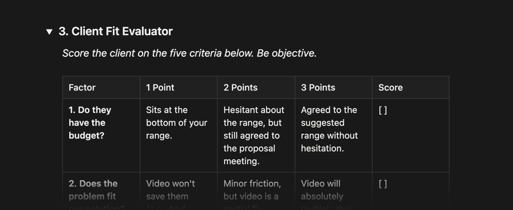 Client Fit Evaluator